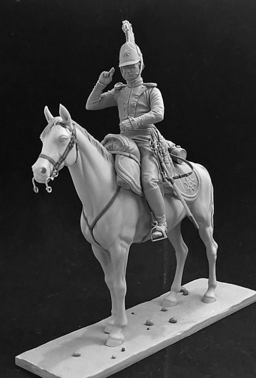 CHM-54157. Обер-офицер Лейб-Гвардии Драгунского полка, Россия 1812-14 гг. 54 мм. Материал - смола. Chronos Miniatures