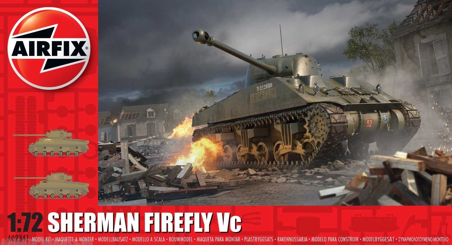 A02341 Сборная модель танка Sherman Firefly Airfix