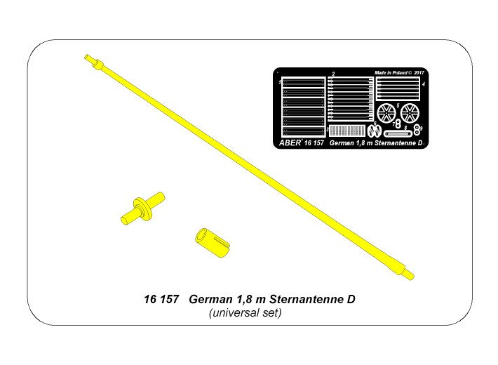 ABR-16-157  Дополнения для  German 1,8 m Sternantenne D универсальный набор 1/16