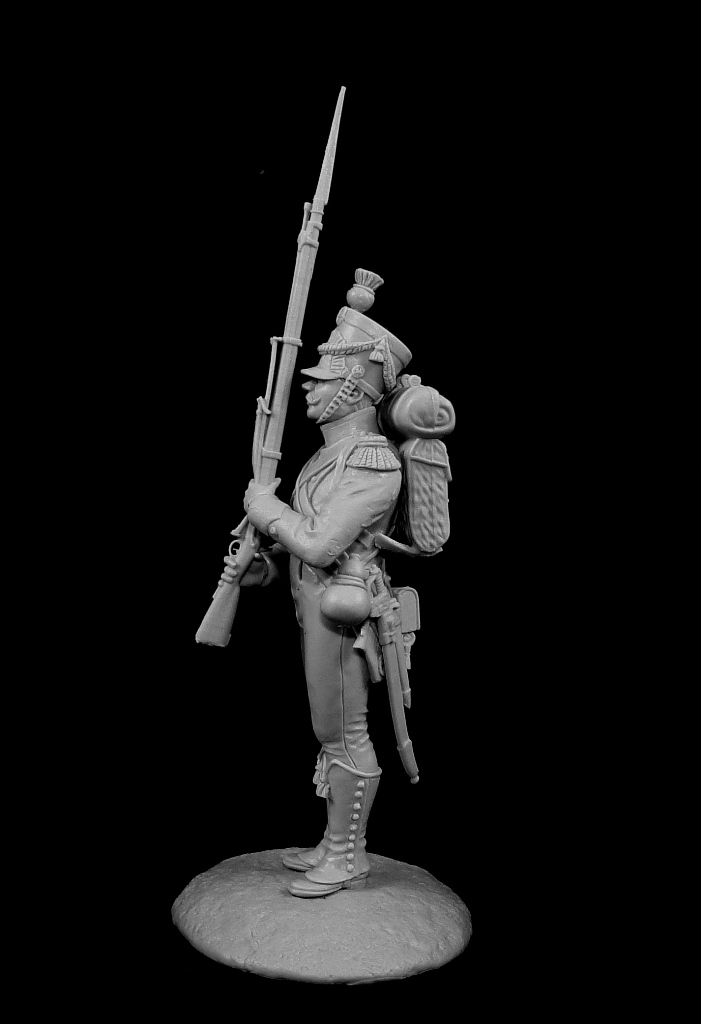 CHM-54145(M).Польский вольтижер Легиона Вислы, 1810-13 гг. 54 мм. Материал – белый металл Chronos Miniatures