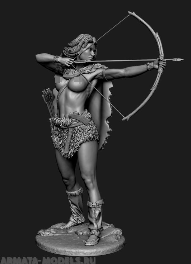 CHM-90.009. Миры Фэнтези: Венера Палеолита. 90 мм. Материал -смола. Chronos Miniatures