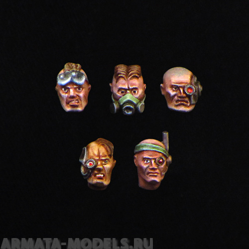 m-Heads-02 male combat heads (5 pcs) BROTHER VINNI's