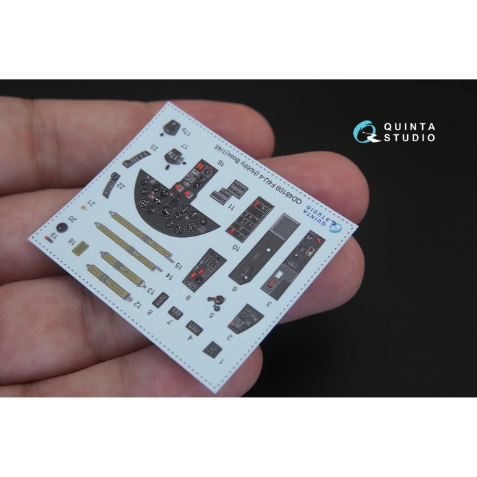 QD48109 3D Декаль интерьера кабины F4U-4 (для модели HobbyBoss)