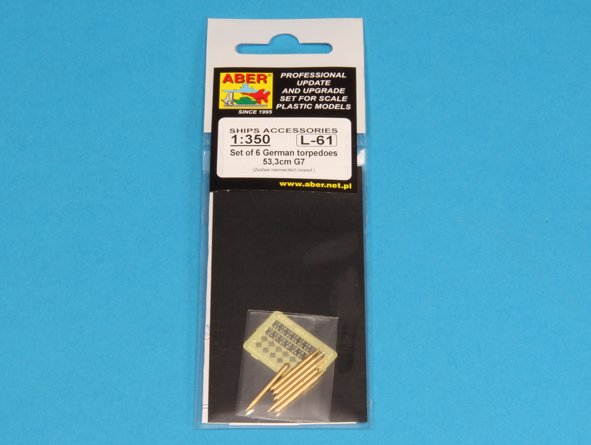 ABR-1:350-L-61  Дополнения для  Set of 6 German torpedoes 53,3cm G7 для  1/350