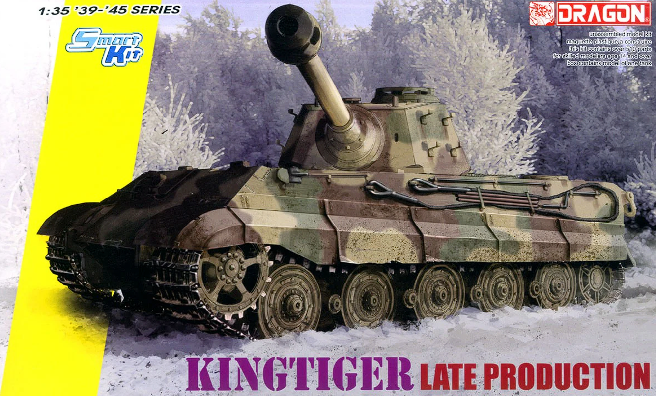 6900Д Сборная модель KINGTIGER LATE PRODUCTION w/NEW PATTERN TRACK s.Pz.Abt. Dragon