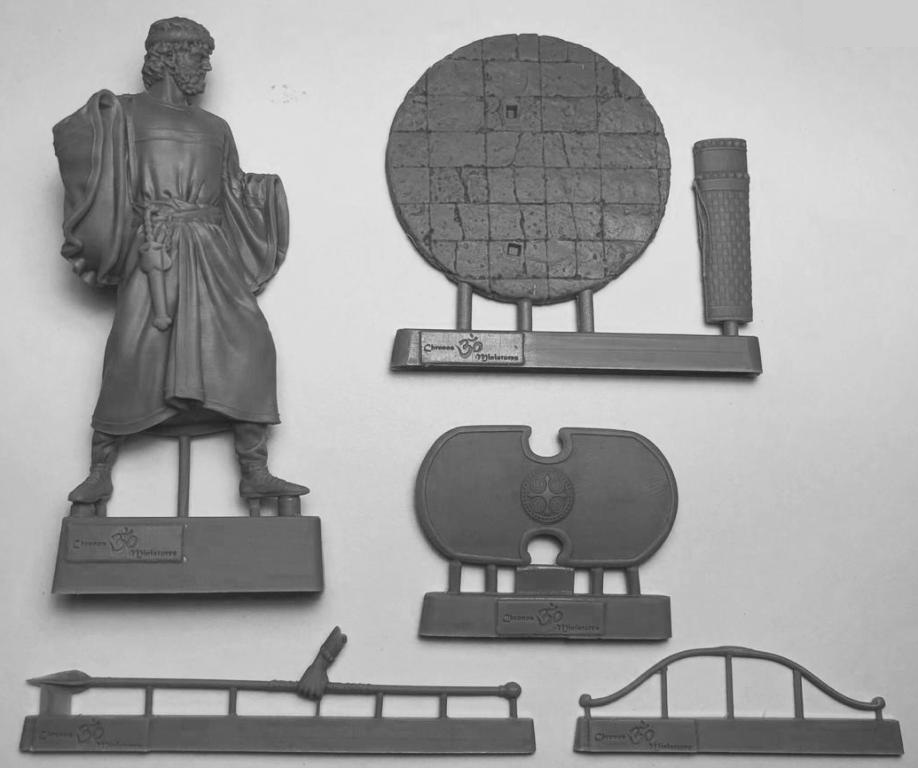 CHM-75028. Персидский воин отряда Бессмертных, 6-5 века до н.э. 75 мм. Материал - смола. Chronos Miniatures