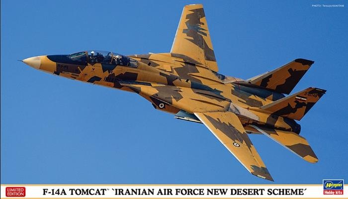 02242 Самолет F-14A Tomcat Iranian Air Force New Desert Scheme  (HASEGAWA) 1/72