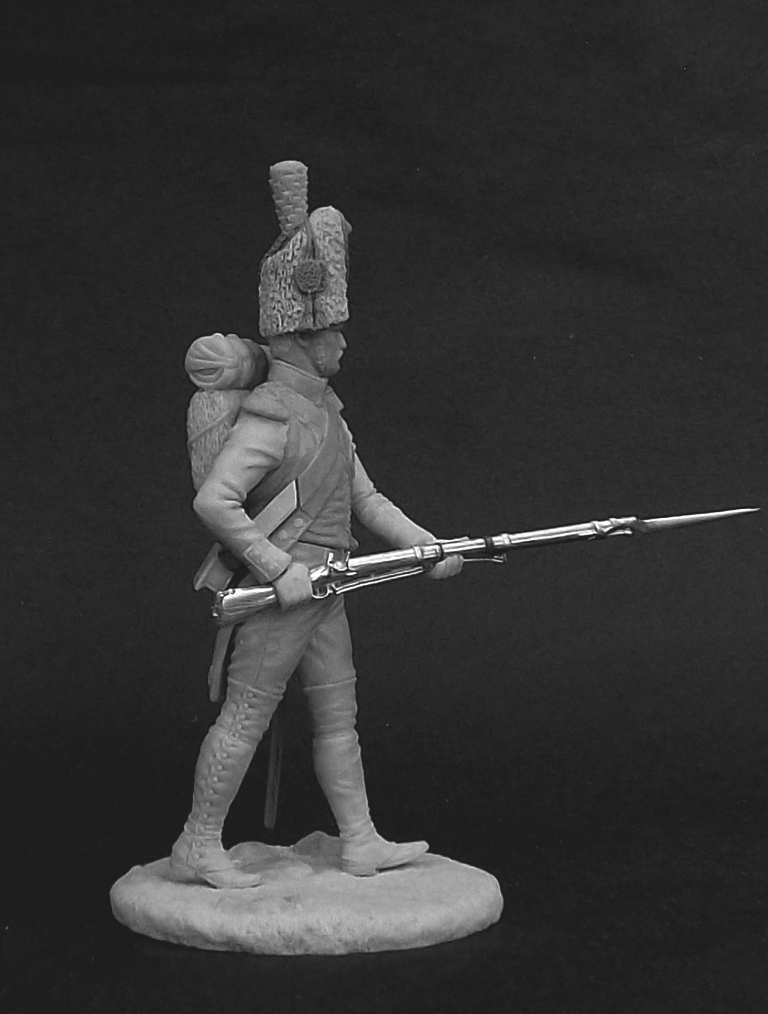 CHM-54188(М). Драгун элитных рот драгунских полков, Франция 1804-07 гг. 54 мм. Материал - белый металл Chronos Miniatures