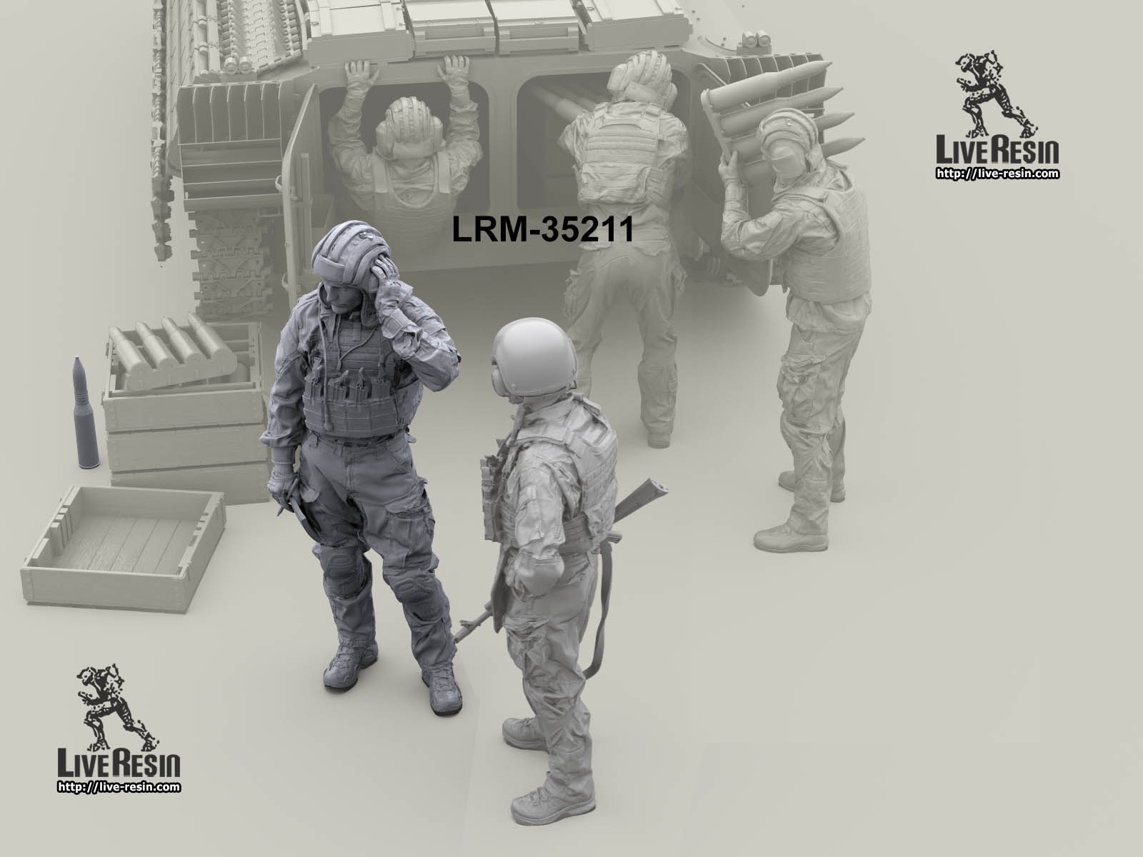 LRM35211 Российский современный танкист/артиллерист САУ - 9 (Не для свободной продажи) Live Resin