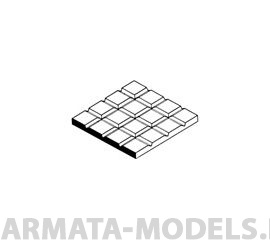 EVG4503 Квадратная плитка 3,2х3,2 мм, лист 15х30 см