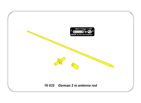 ABR-16-032  Дополнения для  German 2m antena для  1/16
