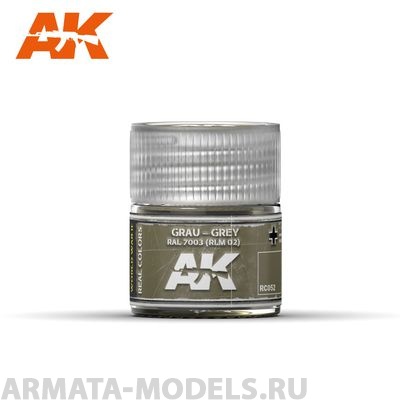 RC052 Краска Real Colors Grau-Grey RAL 7003 (RLM 02) 10ml