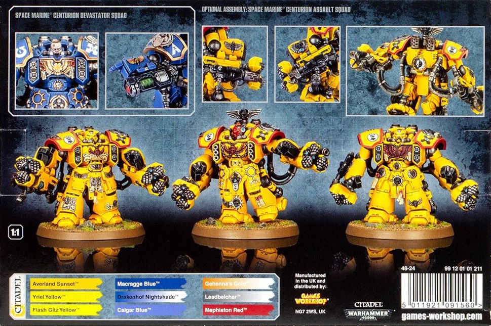 48-24GW Набор Космодесант. Отряд Центурионов-Опустошителей (Space Marine Centurion Devastator Squad)