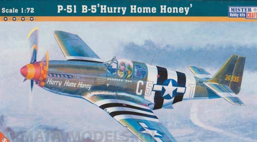C-49  Самолет P-51 B-5 Hurry Home Honey MISTERCRAFT