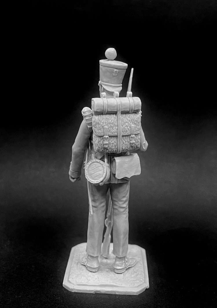 CHM-54343(M). Шассер 16-го легкого пехотного батальона, Голландия 1815 г. 54 мм. Материал - белый металл. Chronos Miniatures