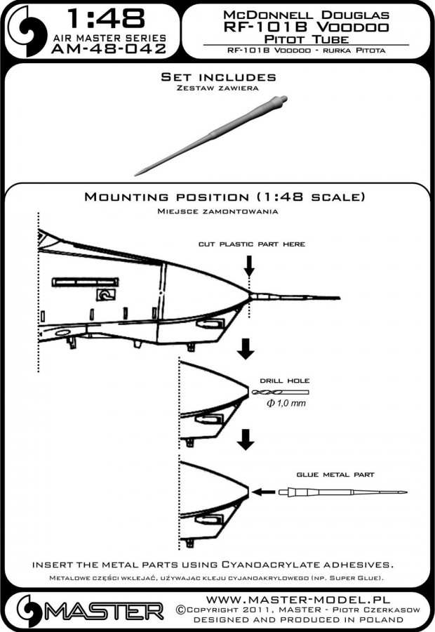 AM-48-042 ПВД для самолета RF-101 Voodoo