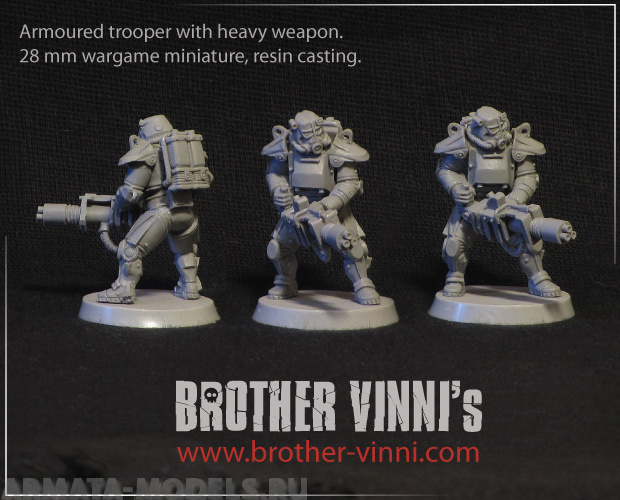 Scaf-gatling Armoured trooper with heavy weapon BROTHER VINNI's