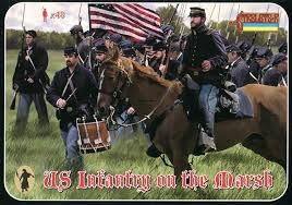 72149ST Фигуры American Civil War US Infantry on the March 1/72