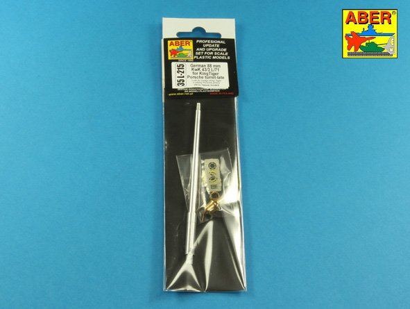 ABR-35-L-215  Дополнения для  Barrel for German 8,8cm Kw.K 43 (L/71) gun used on Tiger B Porsche turret-late  для Takom model 1/35