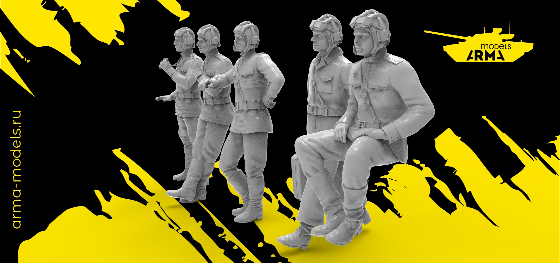 AM35994 Советские танкисты 5 фигур Arma Models