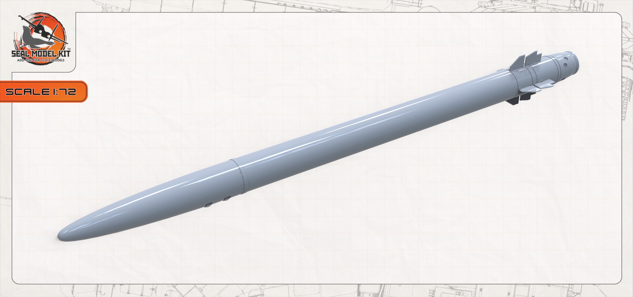 smk72061 Ракета РЗВ-МД (Не для свободной продажи) Seal Model Kit