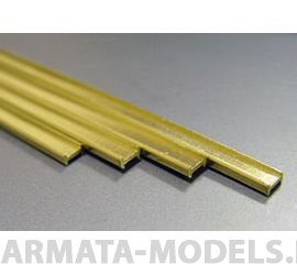 KS815008 H-профиль латунный 1,6 мм, 1 шт