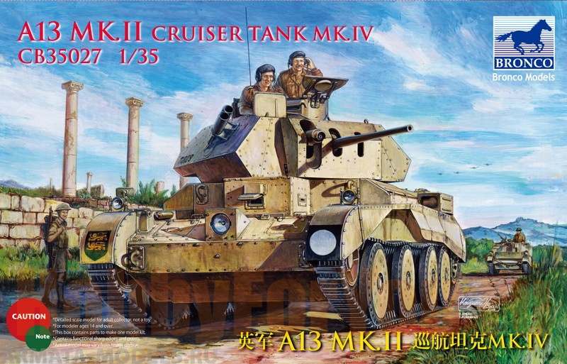 CB35027  Танк A13 Mk.II Cruiser Mk.IV (Bronco Models) 1/35 Bronco Models