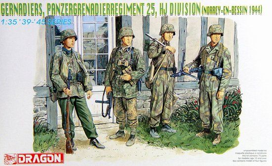 6110Д Сборная модель GRENADIERS, Pz.Gren.Rgt.25, HJ DIVISION (NORREY0ENBESSIN 1944) Dragon
