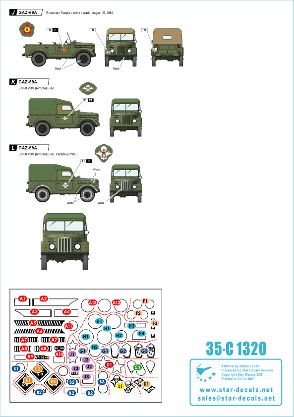35-C1320SD GAZ-69. Cold War era - Soviet and Warsaw Pact countries. GAZ/UAZ-69 and GAZ- 69A.