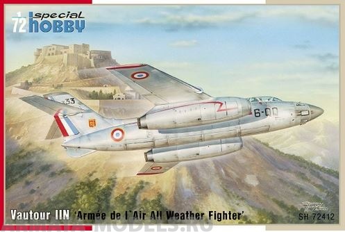 SH72412 Самолет S.O. 4050 Vautour II Armee de l Air All Weather Fighter Special Hobby