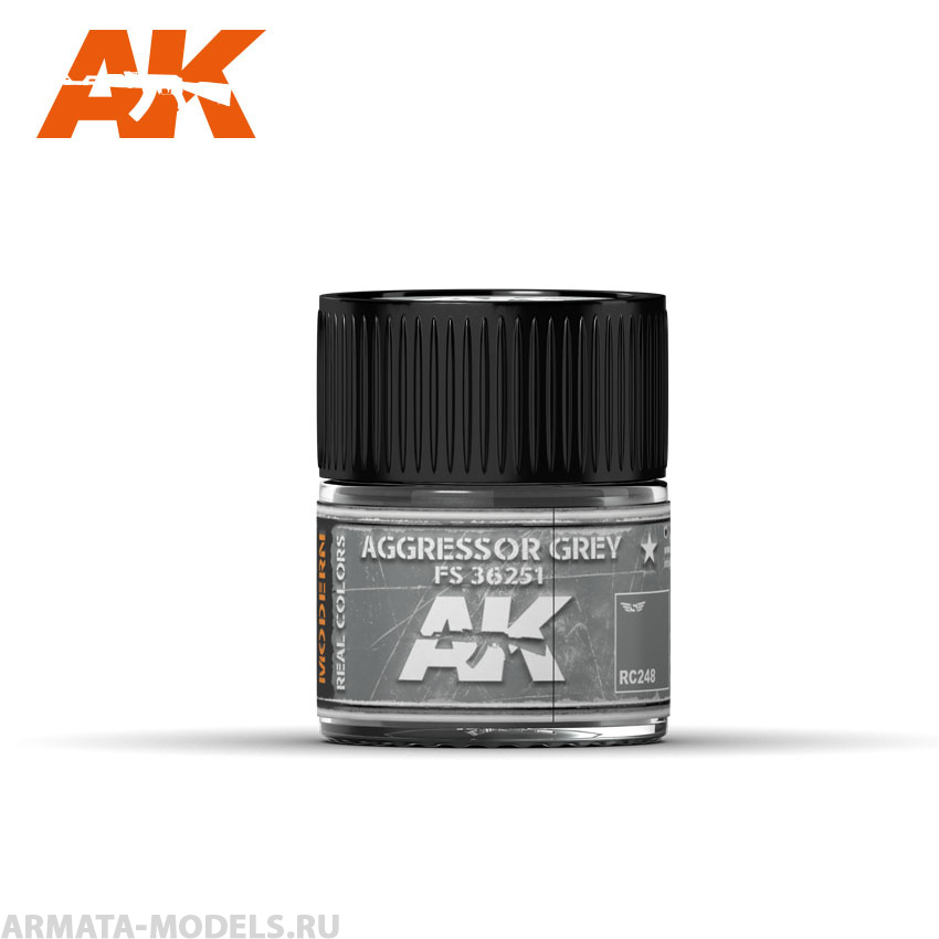 RC248 Краска Real Colors Aggressor Grey FS 36251 10ml