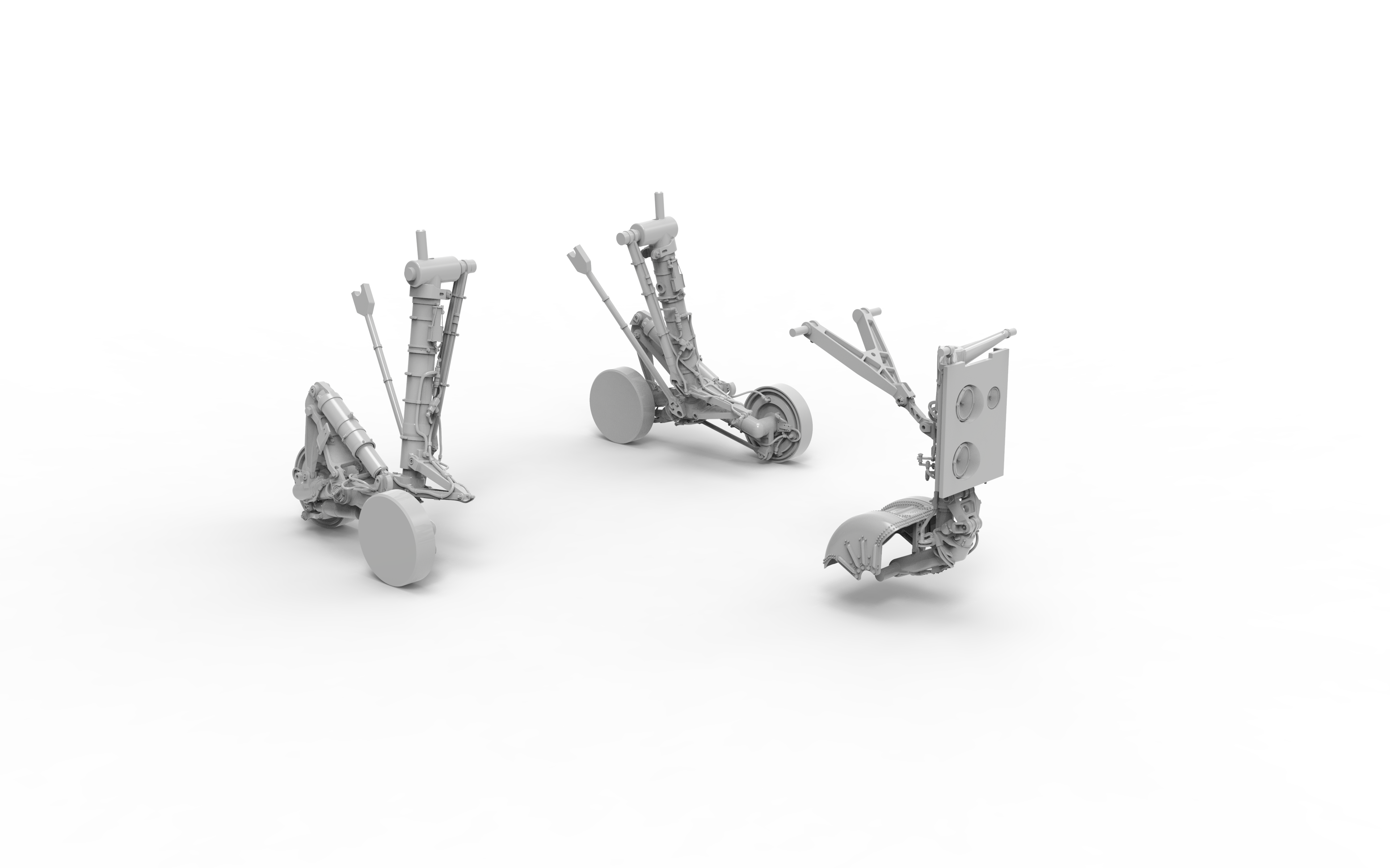 72531-1TMP НАБОР СТОЕК ШАССИ+колеса  МИГ-31