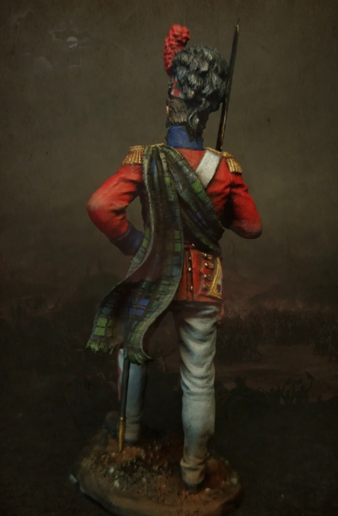 VD-54001(M). Офицер 42-го (Королевских Шотландских горцев) пехотного полка quot;Черная Стражаquot;, 1815 г. 54 мм. Материал - белый металл. Chronos Miniatures