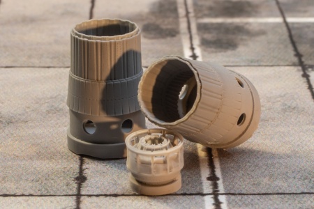 AM7223 Сопла двигателя АЛ-31Ф для Су-27(Су-27СМ,Су-27УБ, Су-33, Су-34) 1/72