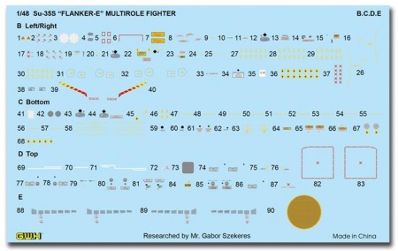 L4820 Самолет Su-35S Flanker E Multirole Fighter Great Wall