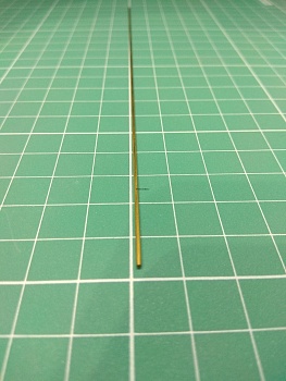 AMT028 Латунная трубка малого диаметра 0,9мм, длина 195мм