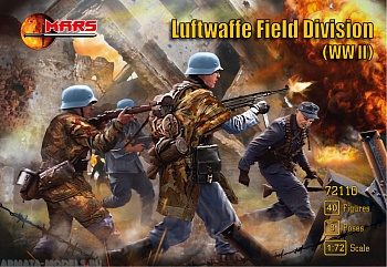 72110MR Фигуры German Luftwaffe Field Division WWII 1/72 Mars