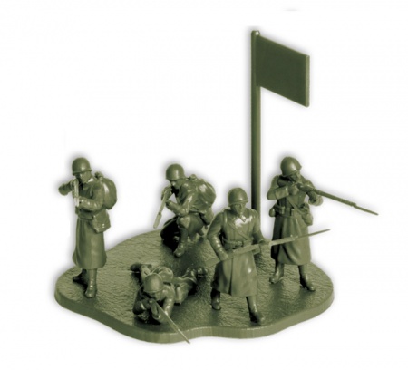 Набор фигурок 6197 Советская пехота в зимней форме Звезда