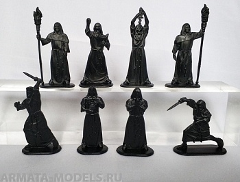 WAB006Black Набор фигур Тайный орден мертвого пламени (Черный)