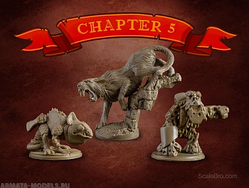 СM-D06 Декоративная фигурка из смолы Strange Creatures 3 фигурки