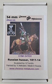 CHM-54100. Рядовой гусарских полков, Россия 1811-14 гг. (2 варианта голов, 2 варианта оружия). 54 мм. Материал - смола.