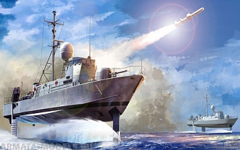 82005 Ракетный катер USS Pegasus PHM-1 (Hobby Boss) 1/200