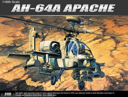 12262 Вертолет AH-64A Academy