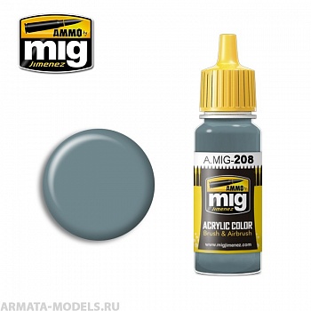 AMIG0208 Ammo Mig Акриловая краска FS 36320 DARK COMPASS GHOST GRAY 17 мл