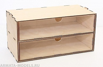 MWP-0010-22 Касcетный модуль-органайзер на 2 широких ящика.