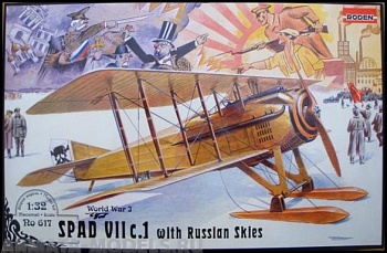 Rod617 Самолёт Spad VII с.1 with Russian skies