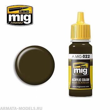 AMIG0022 Ammo Mig Акриловая краска 3B AU BASIC PROTECTOR ALKIDNO-URETANOVAYA 17 мл