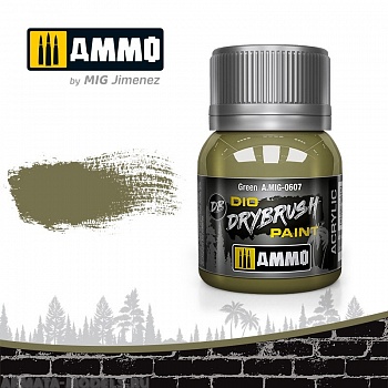 AMIG0607 Ammo Mig Краска акриловая DRYBRUSH  Green