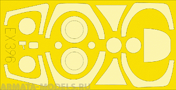 EX396ED  Окрасочная маска Mirage 2000D for Heller 1/48