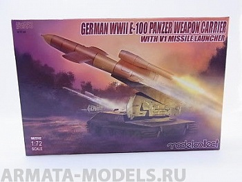 UA72112 German WWII E-100 panzer weapon carrier with V1 Missile launcher